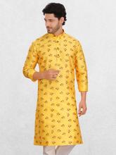 Benaras-silk men's traditional prints kurta