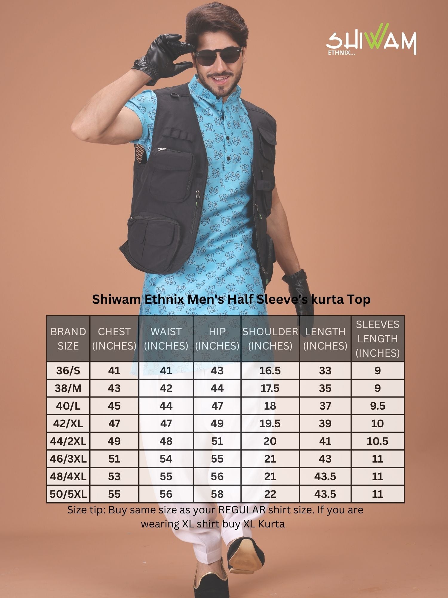 Shiwam Ethnix Printed Silk Kurta