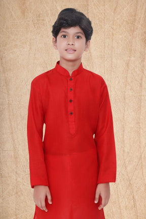 Barn Red Hloom Printed Cotton Kurta