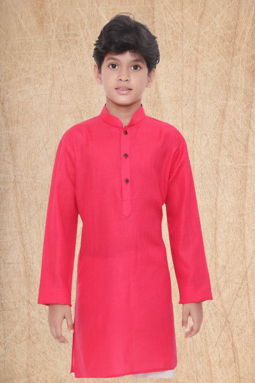 Persion Pink Hloom Printed Cotton Kurta Pajama Suit