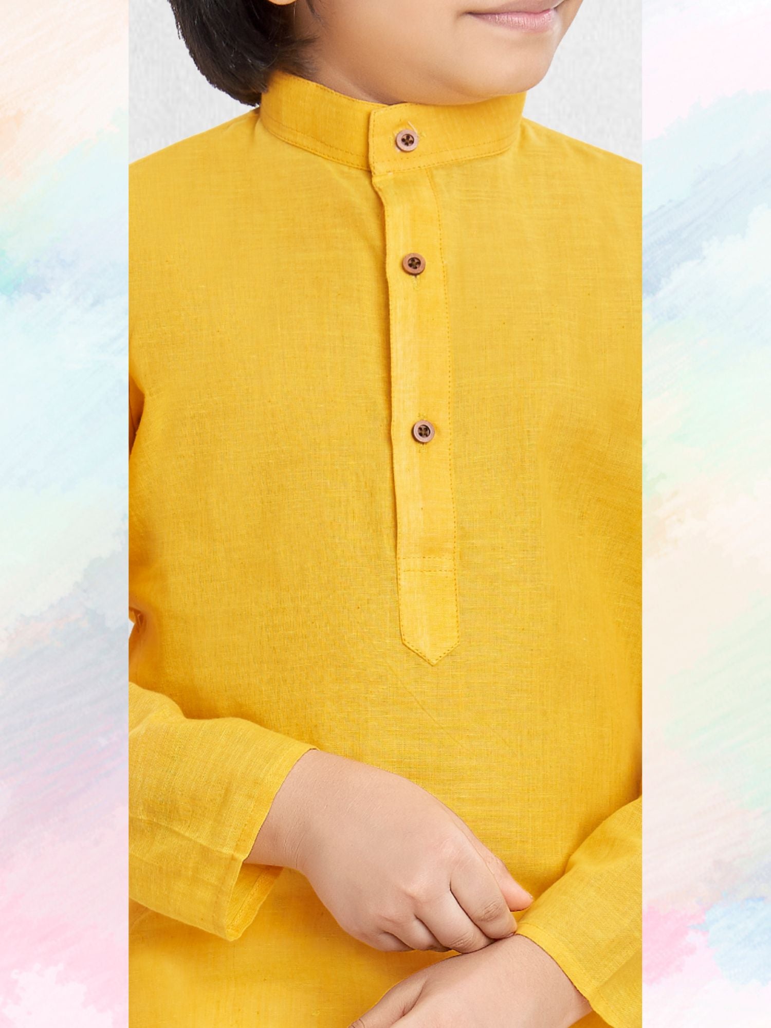 Shine Of Yellow Cotton Kurta Pajama  Suit