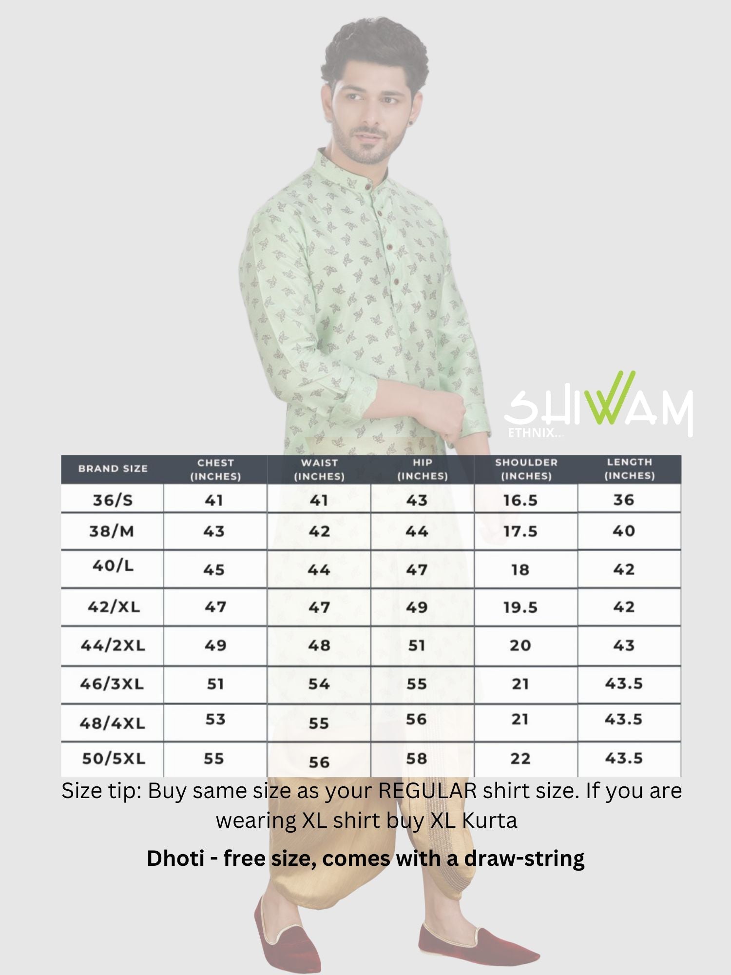 Pistachio Green Printed Silk Kurta Pitambari Dhoti Set