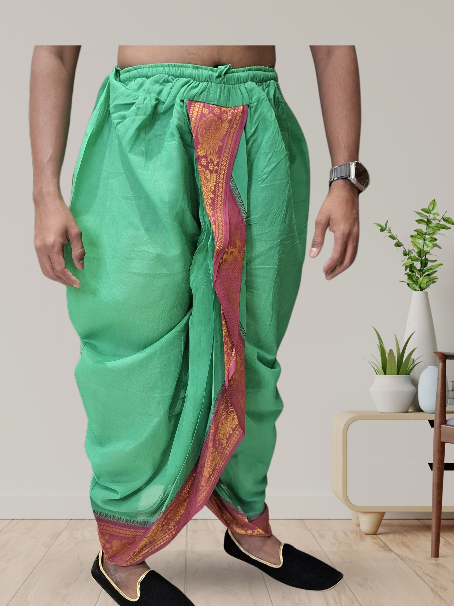 Kanchipuram Ready To Wear Cotton Dhoti