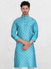 Benaras-silk men's traditional prints kurta