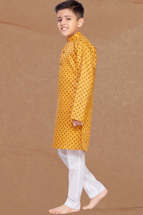 Shine Of Yellow Printed Kurta Pajama Suit