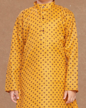 Shine Of Yellow Printed Kurta Pajama Suit