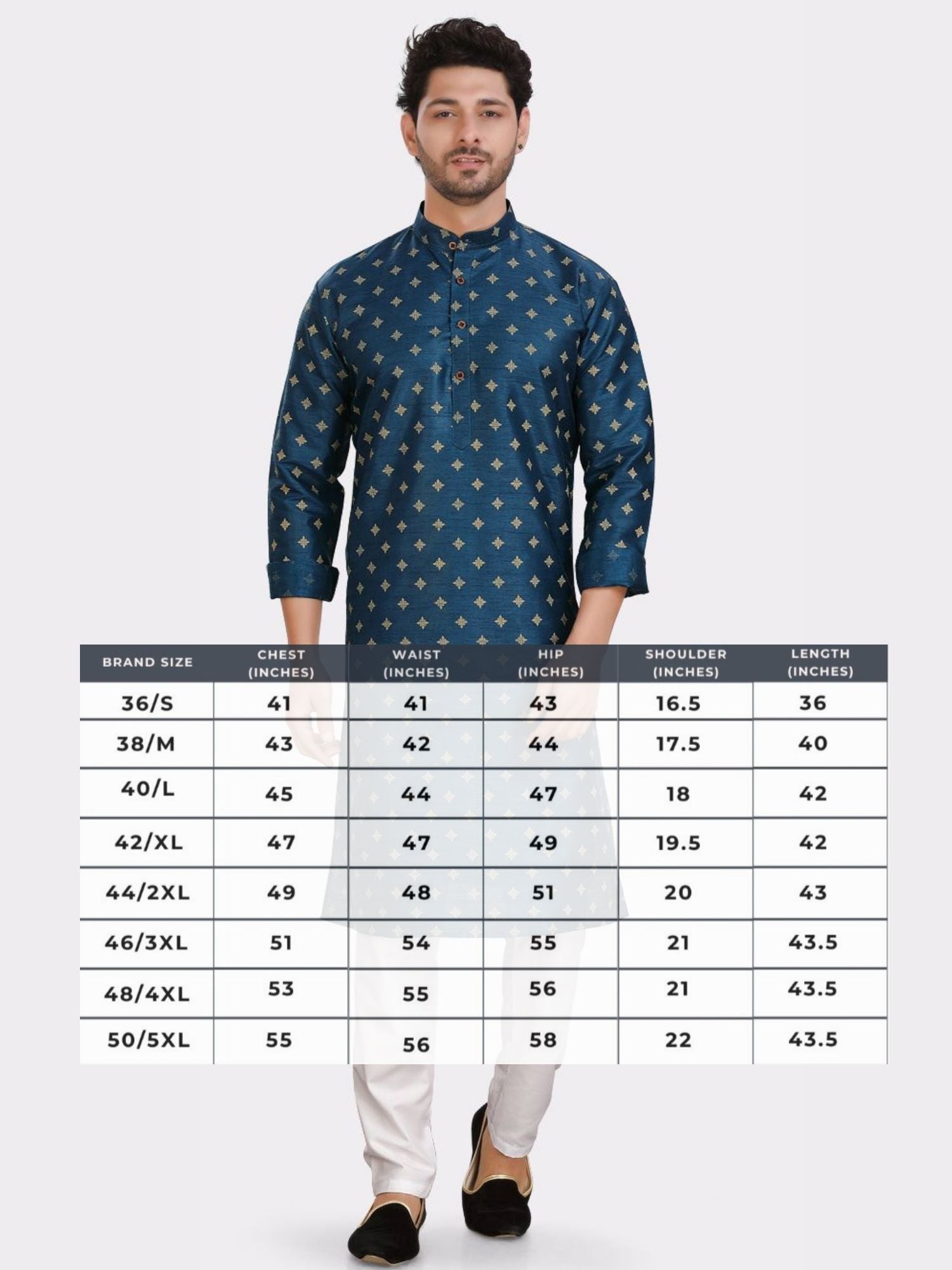 Benaras silk men's traditional prints Kurta  and Matching Dhoti