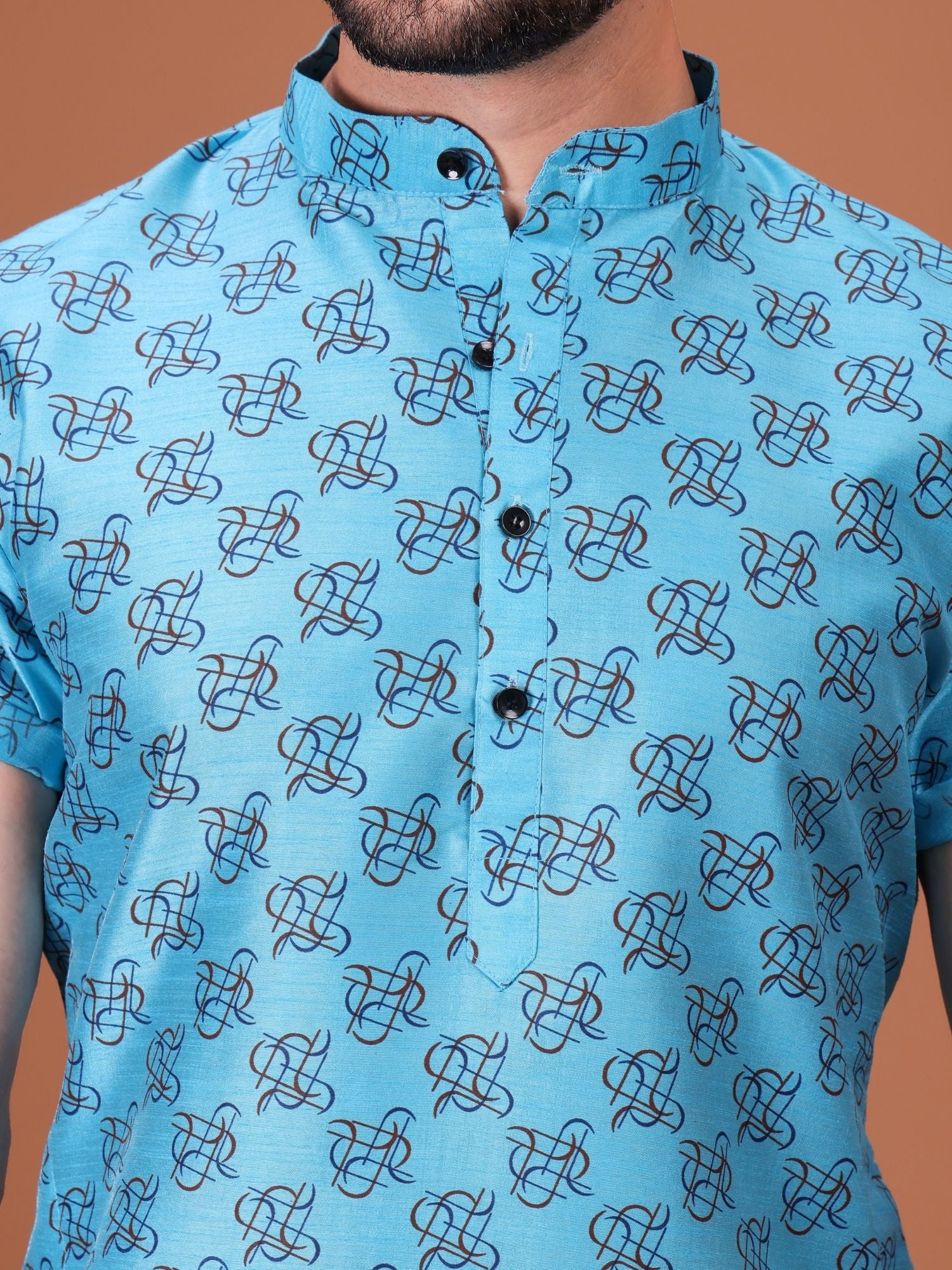 Shiwam Ethnix Printed Silk Kurta